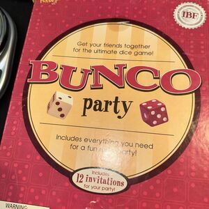 Bunco Party Game, Missing Bell And 2 Dice And Instructions